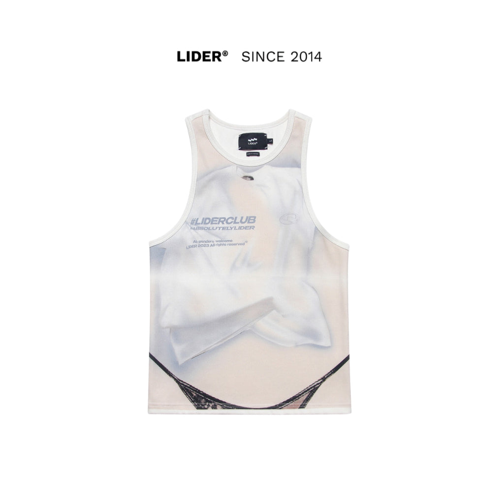 LIDER Naked You Tank Top Unisex 3D Printed Tank Top - Creamy