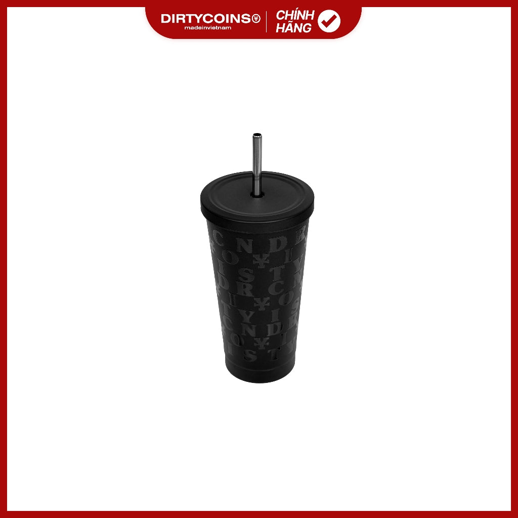 DirtyCoins Signature Y Black Steel Cup Thermos