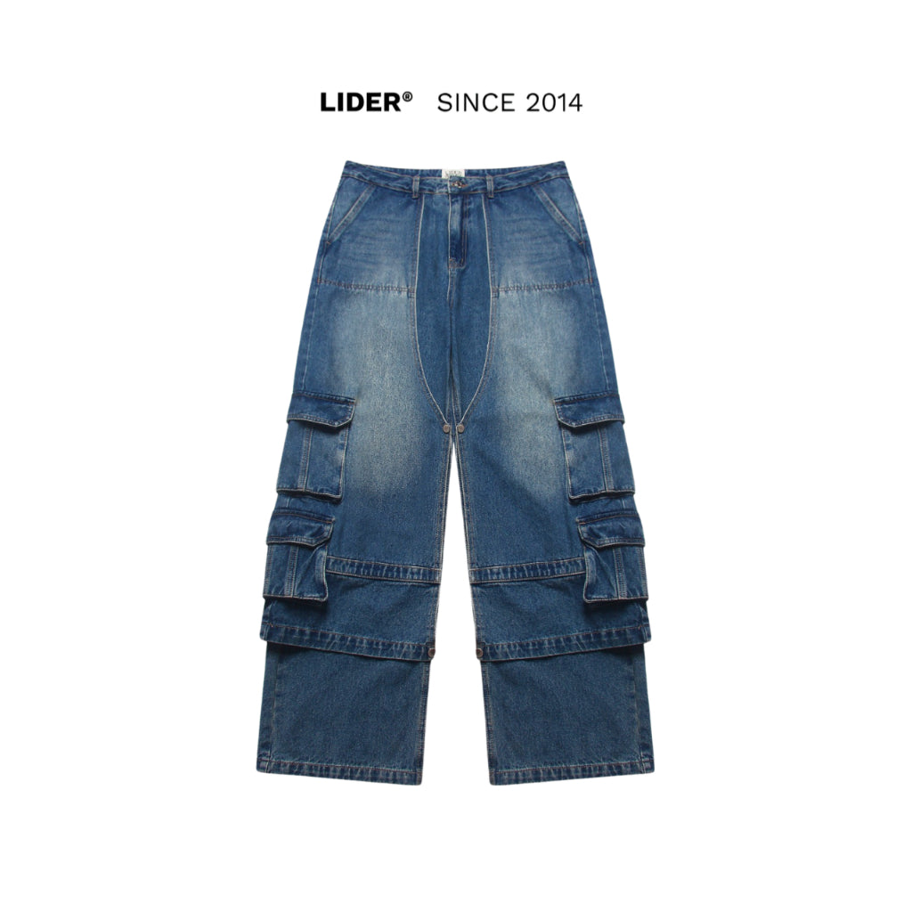 QUẦN JEANS LIDER BACCHUS WIDE-LEG CARGO JEANS