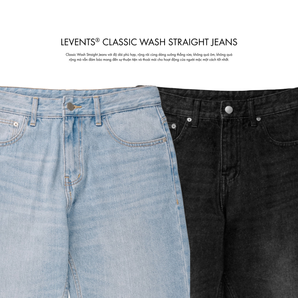 Levents Classic Wash Straight Jeans