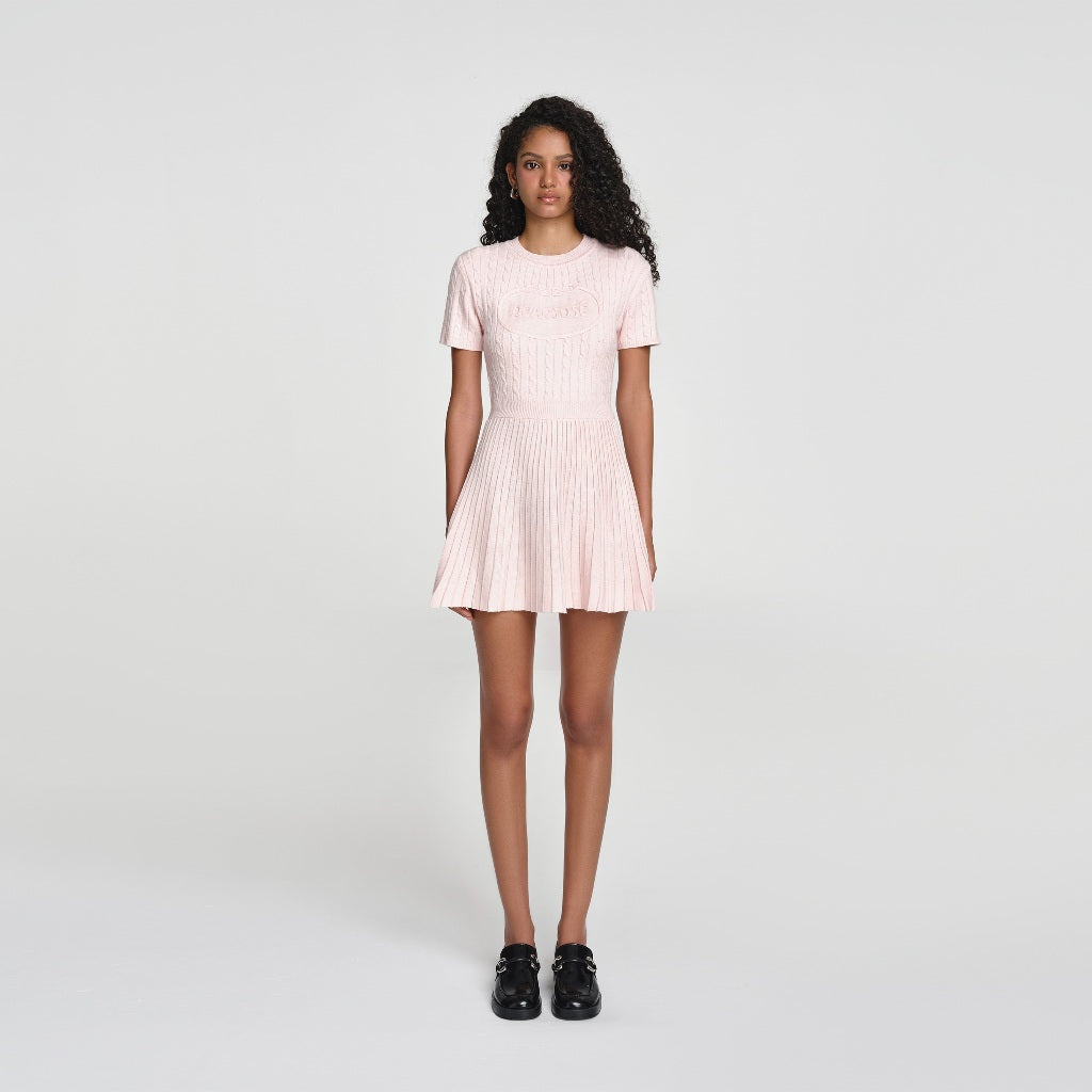 DEAR JOSÉ - Pink knit Nami short dress