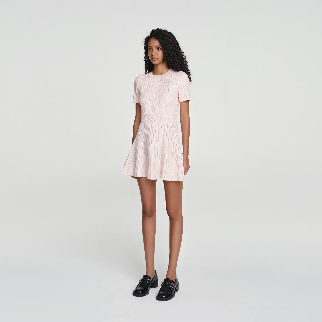 DEAR JOSÉ - Pink knit Nami short dress