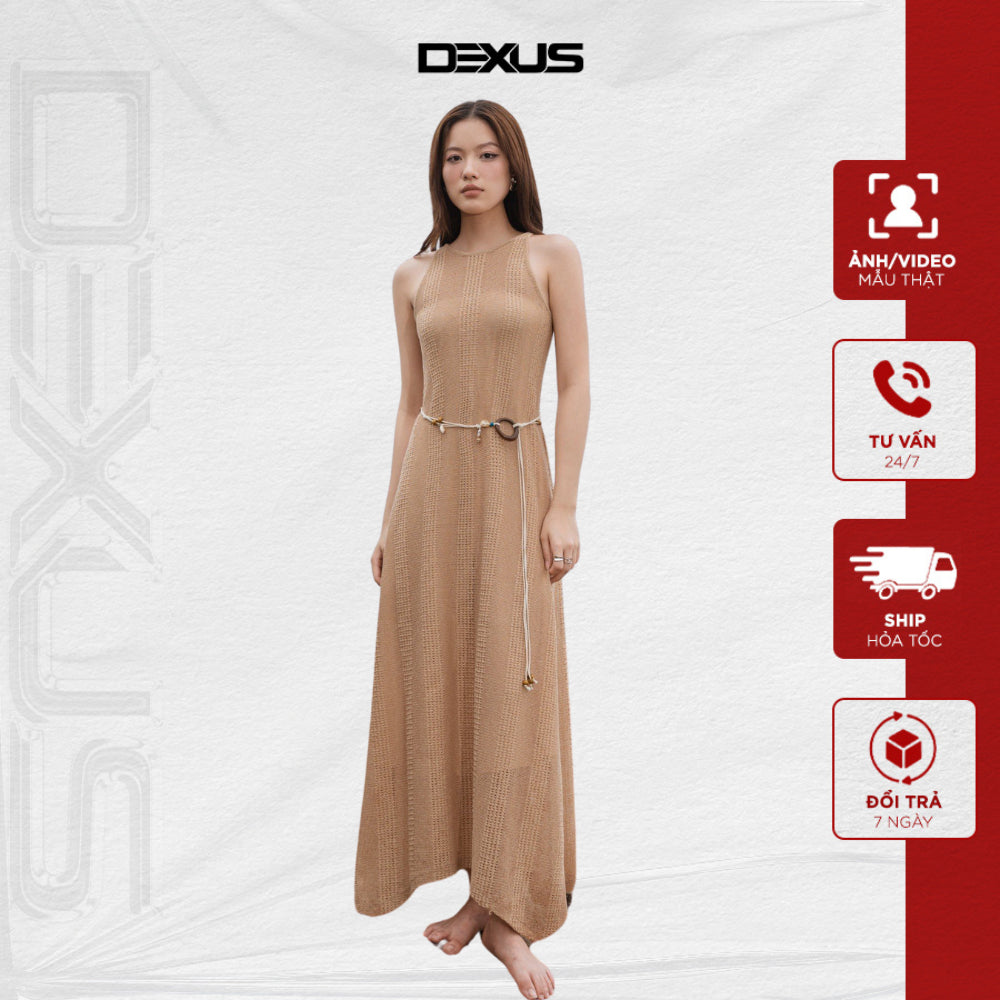 Đầm/ Váy Maxi Dệt Kim Dáng Dài BRENNA DRESS  _DXV150004 (  KHÔNG KÈM BELT )