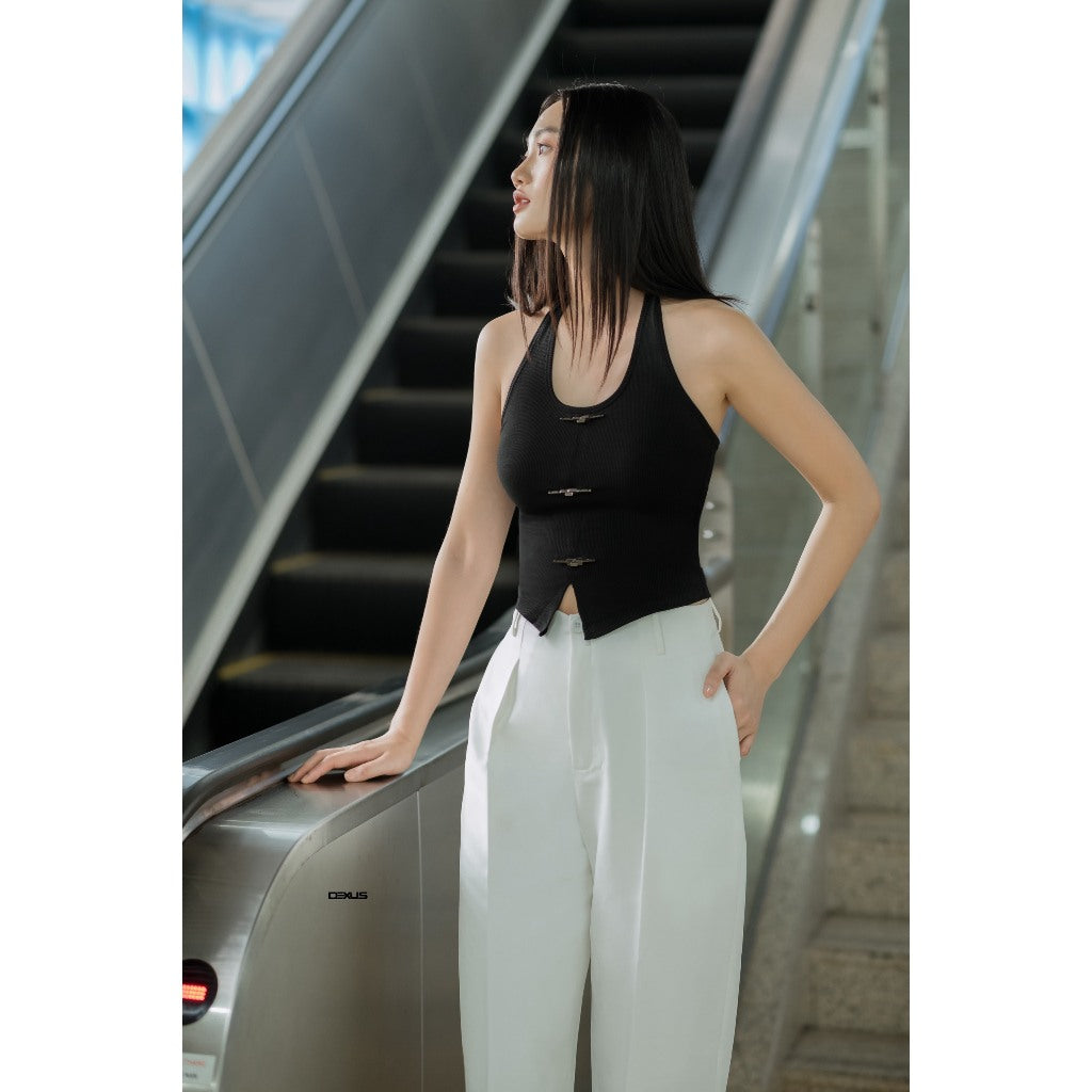 Elegant Women's Straight-Leg Baggy Pants AMORA PANTS _DXQ140666