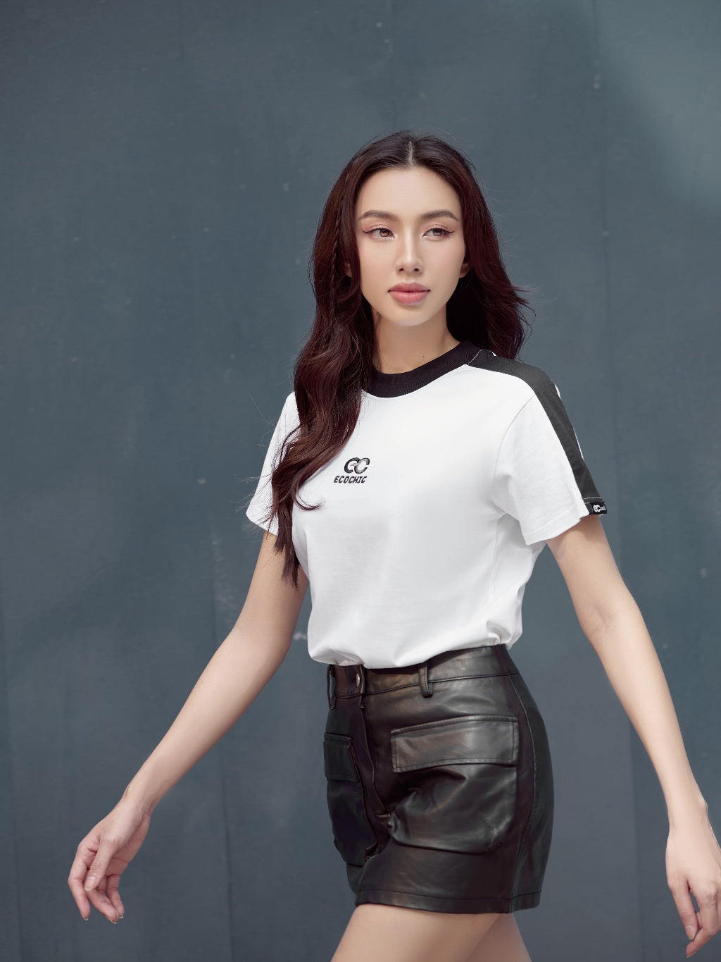 Áo Phông Baby Tee ECOCHIC BASIC Local Brand Chính Hãng Unisex Form Ôm Premium Cotton 100% F126