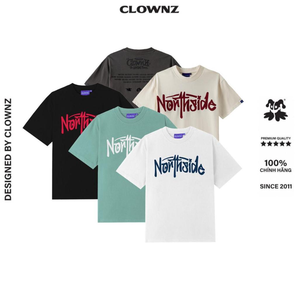 Local brand ClownZ Northside plain long-sleeved T-shirt, wide-form cotton unisex round neck t-shirt for men and women