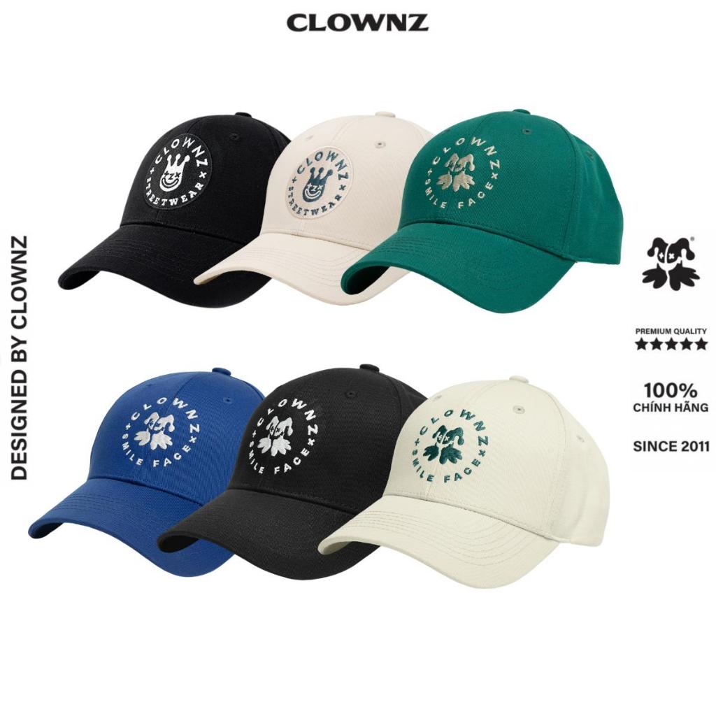 Caps, embroidered hats with local brand ClownZ Smile Face V2 unisex Korean ulzzang for men and women