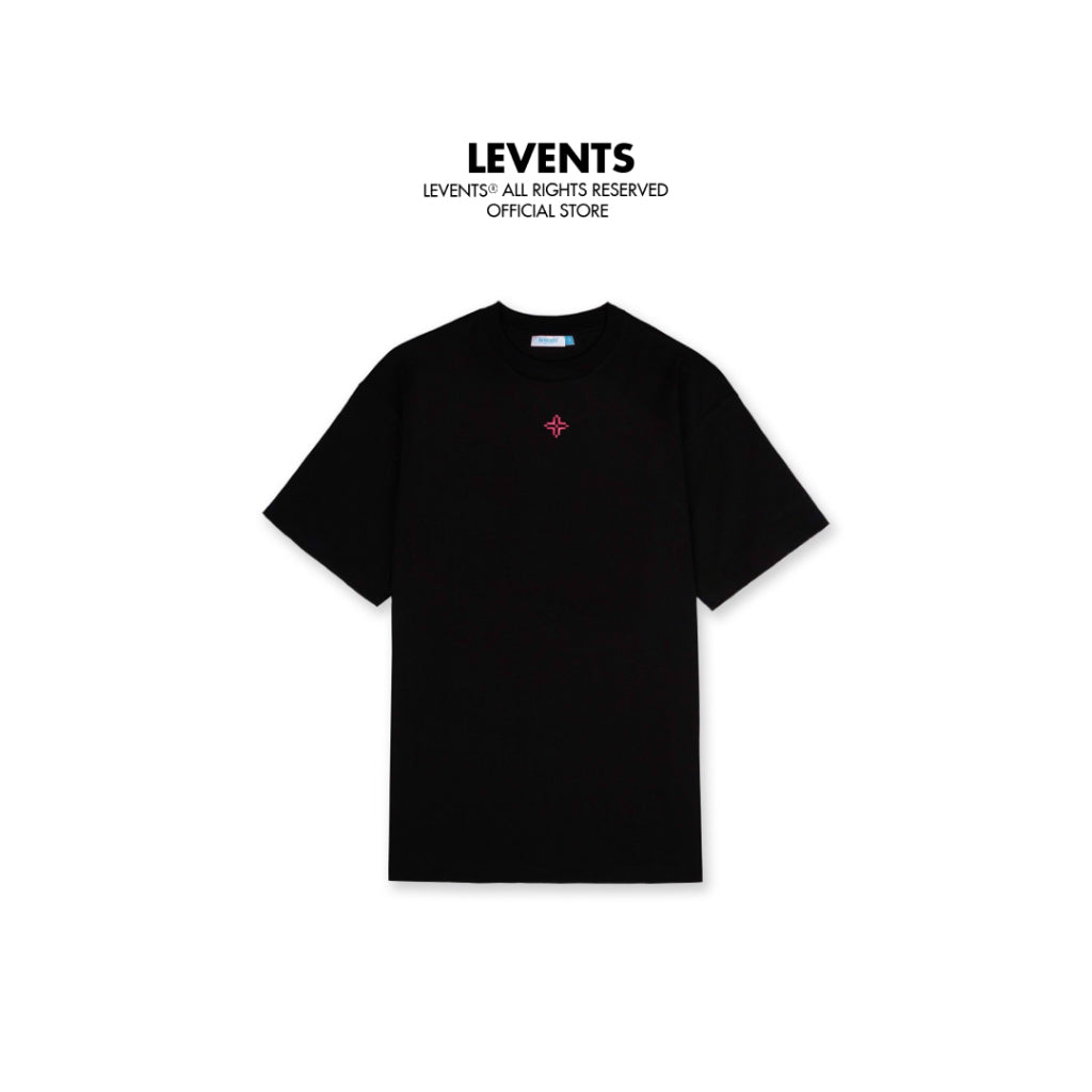 Levents XL Logo Glitter T-Shirt/ Black