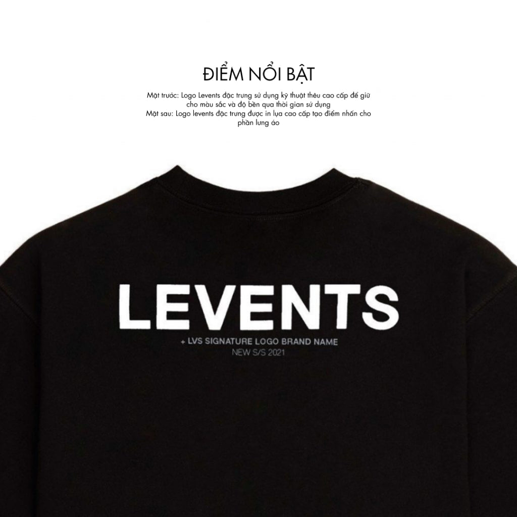 Áo Thun Levents XL Logo Black/ White