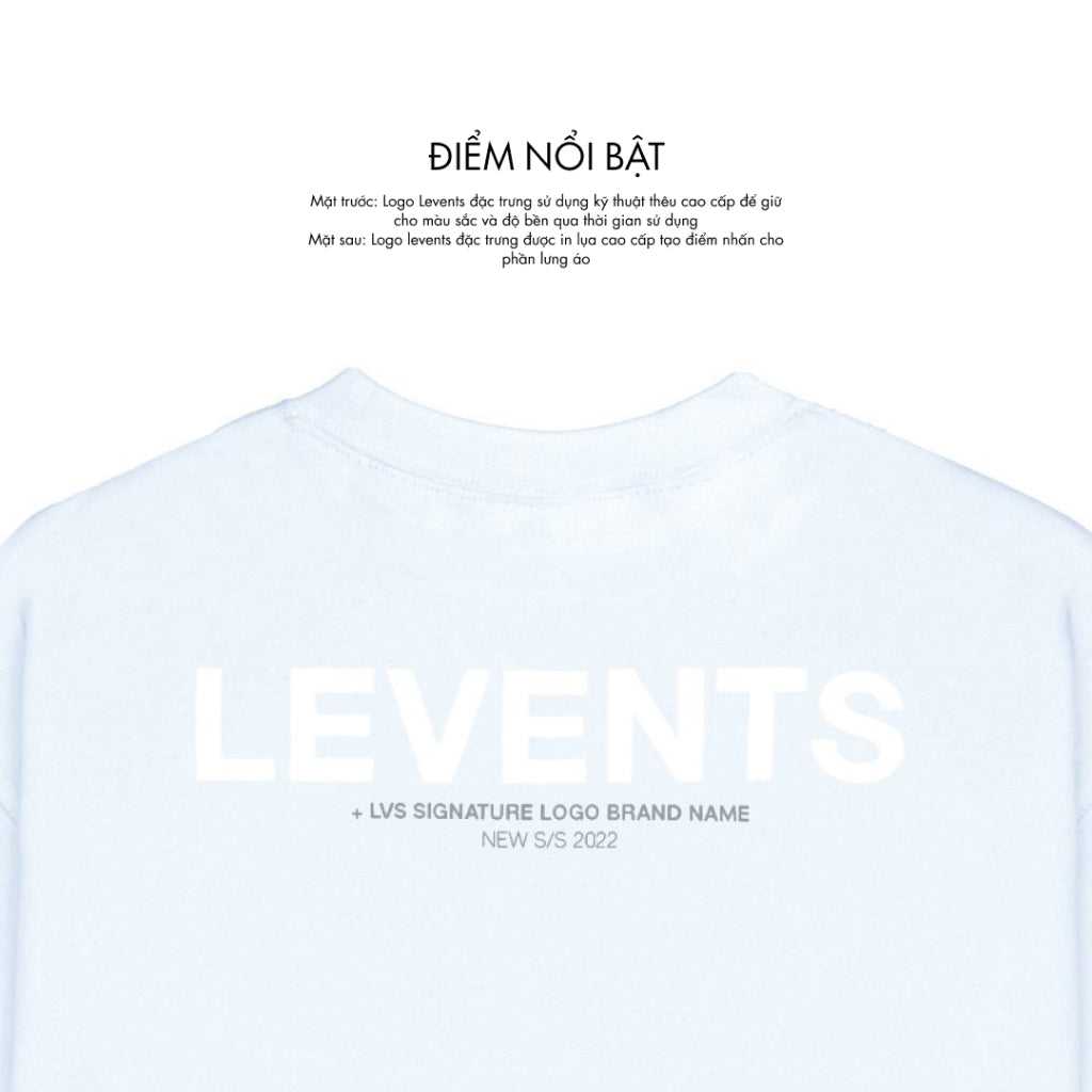 Áo Thun Levents XL Logo Baby Blue/ White