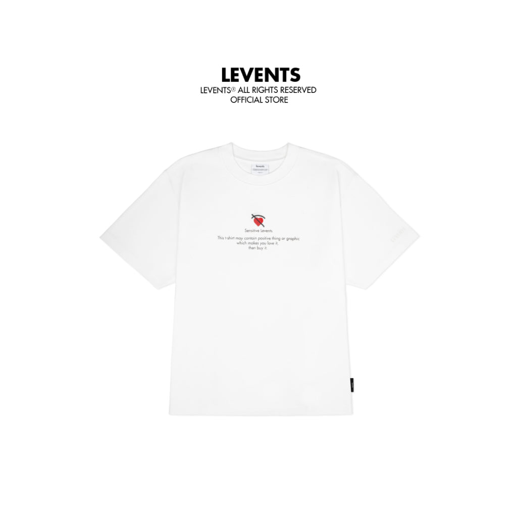 Boxy Levents Mini Heart/ White t-shirt