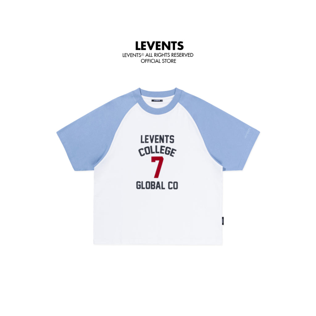 Levents College Raglan Boxy/ White T-shirt