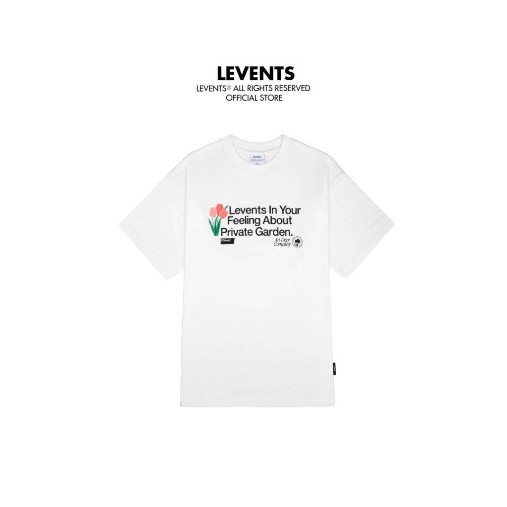 Levents Pixel Flower Tee/ White T-shirt