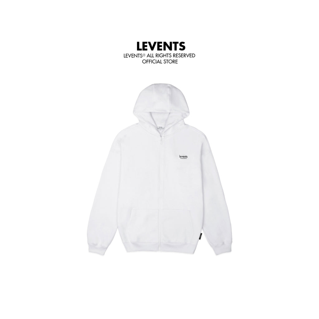 Áo Zipper Hoodie Levents Mini Logo/ White