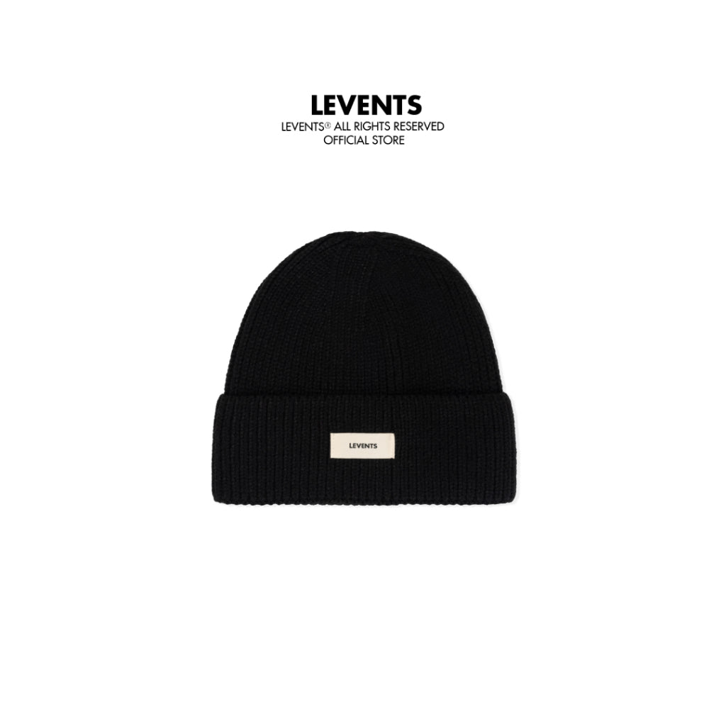 Levents Wool Beanie Hat/ Black