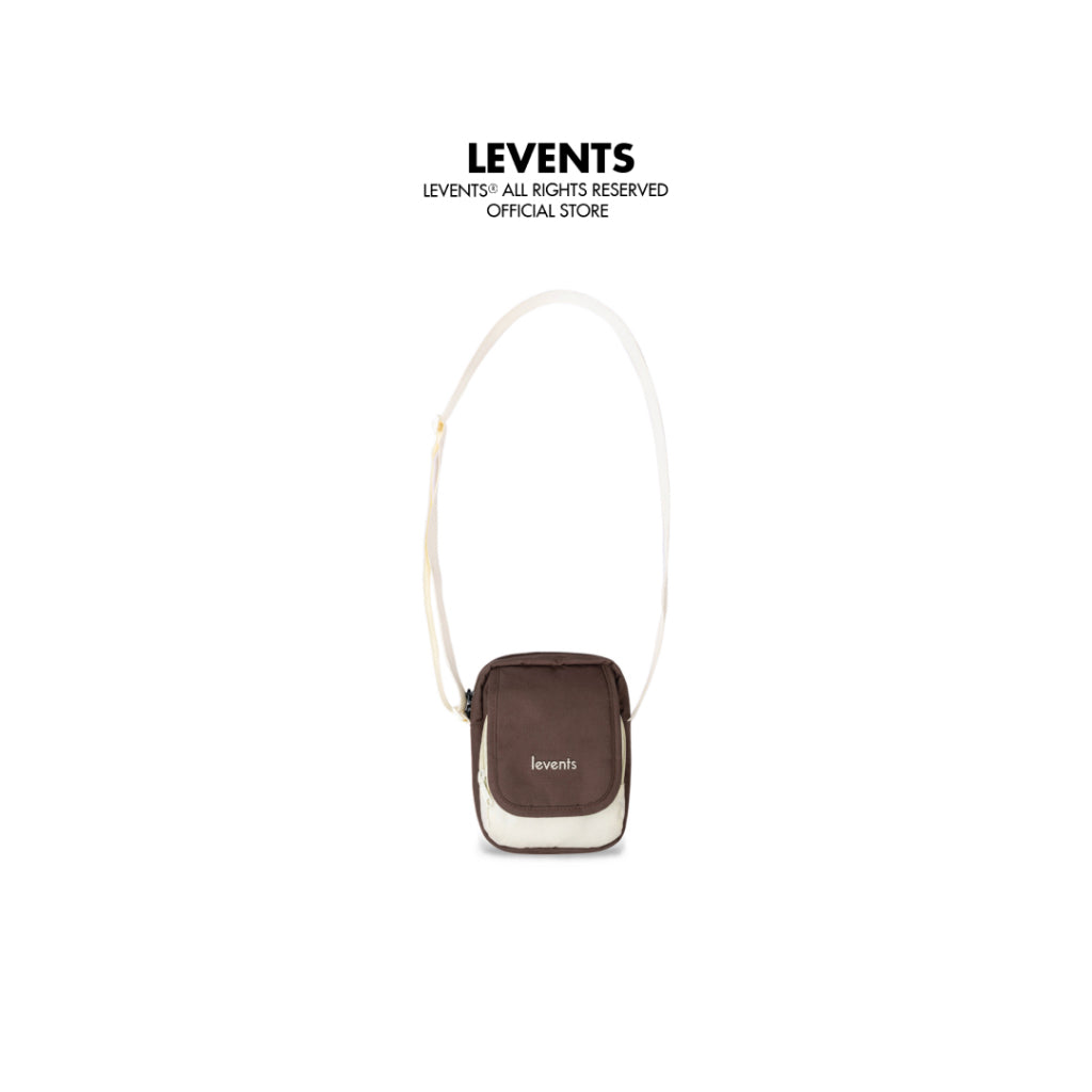 Levents 2Tone Mini Shoulder Bag/ Brown Cream