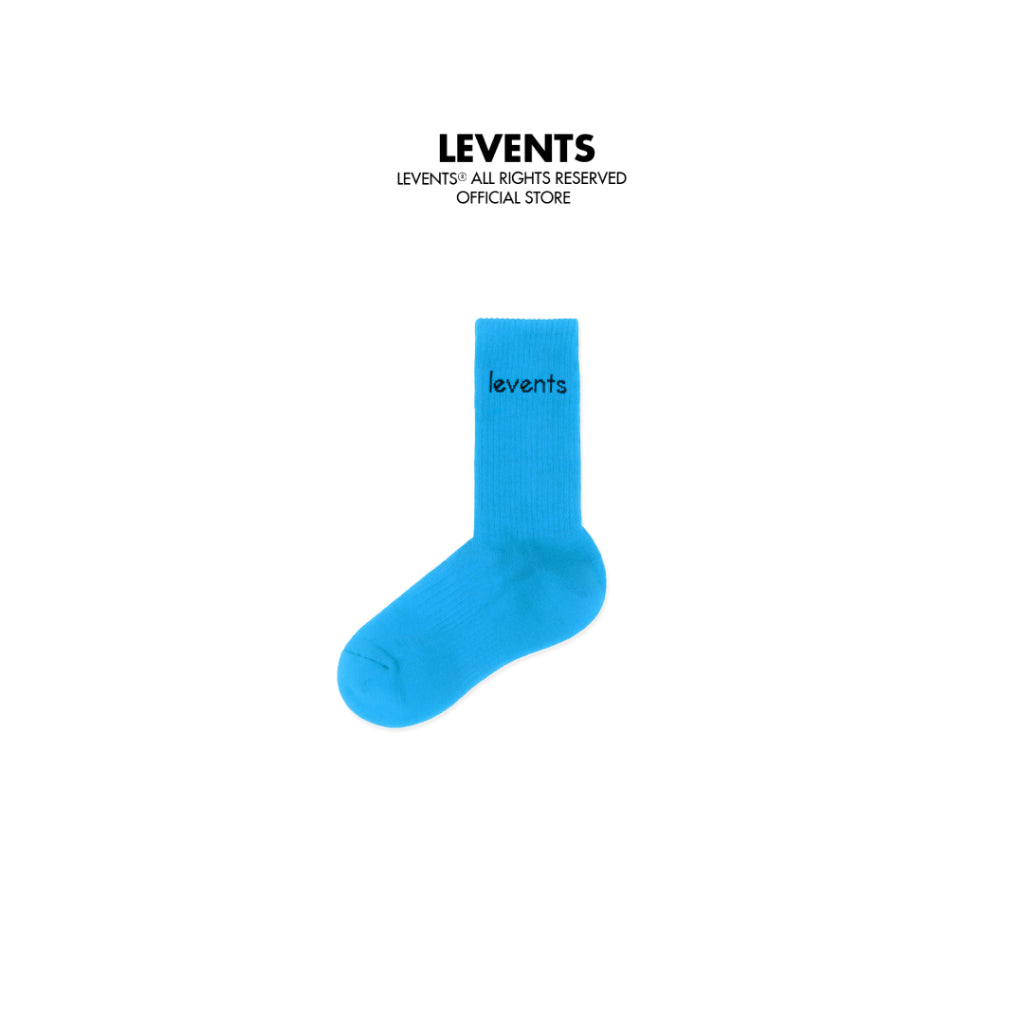 Levents Quote Socks/ Blue