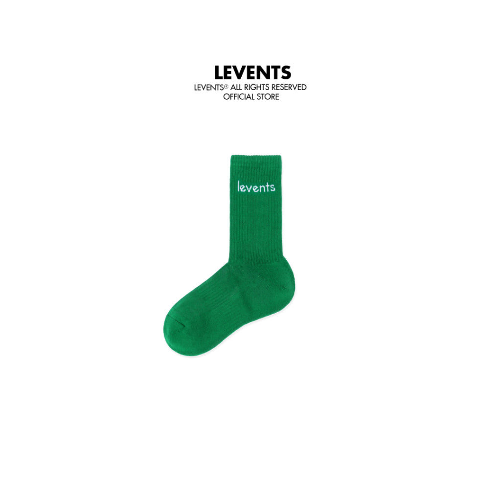 Levents Quote Socks/ Green