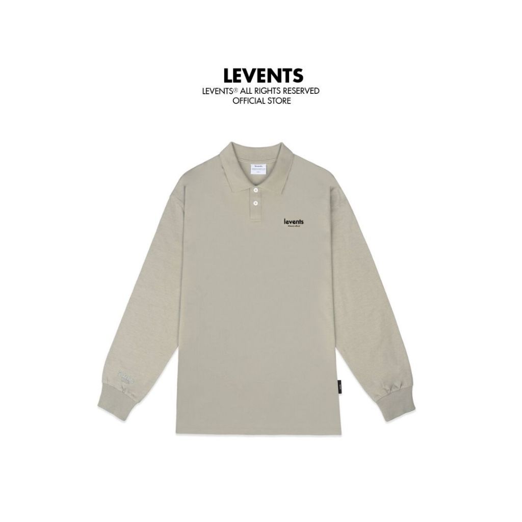 Longsleeve Levents Pepper Salt/ Gray Polo Shirt