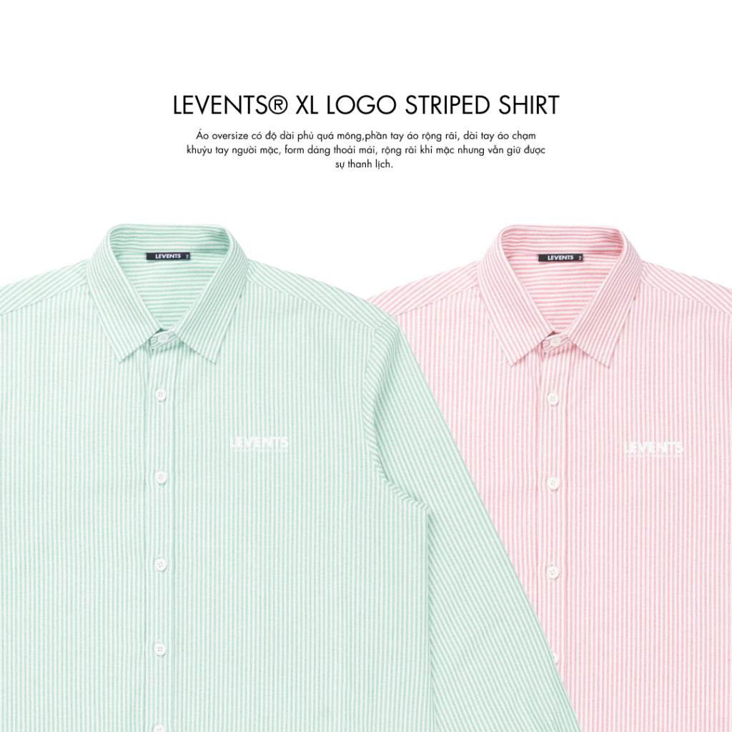 Levents XL Logo Striped Shirt