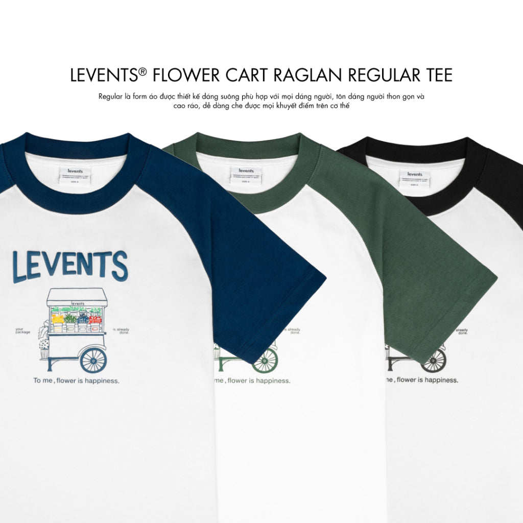 Áo Thun Levents Flower Cart Raglan Regular