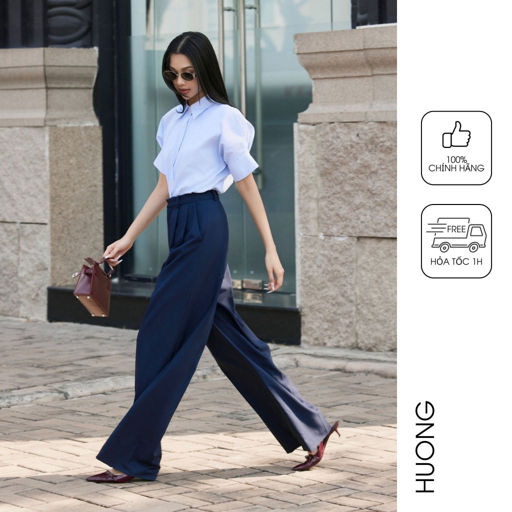 HUONG BOUTIQUE navy blue slacks BSQ06