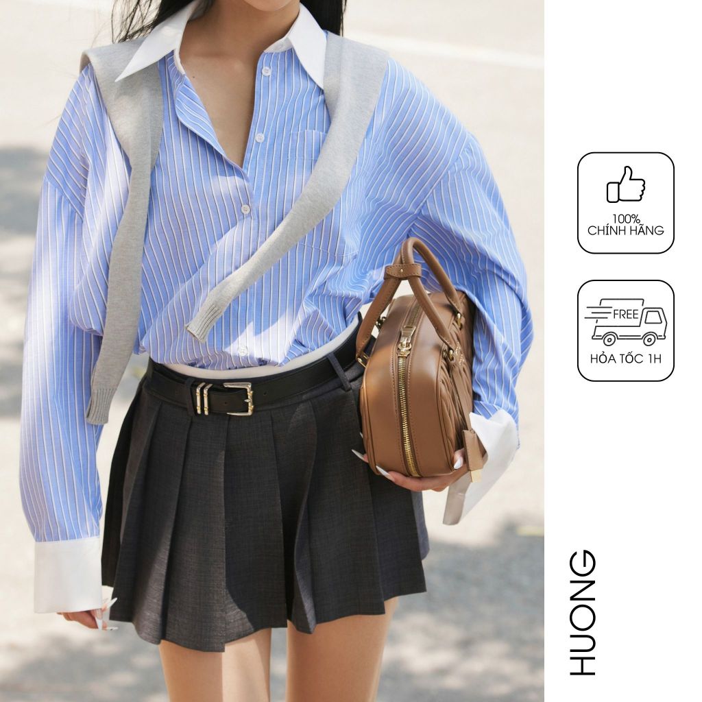 HUONG BOUTIQUE short pleated skirt BSZ26