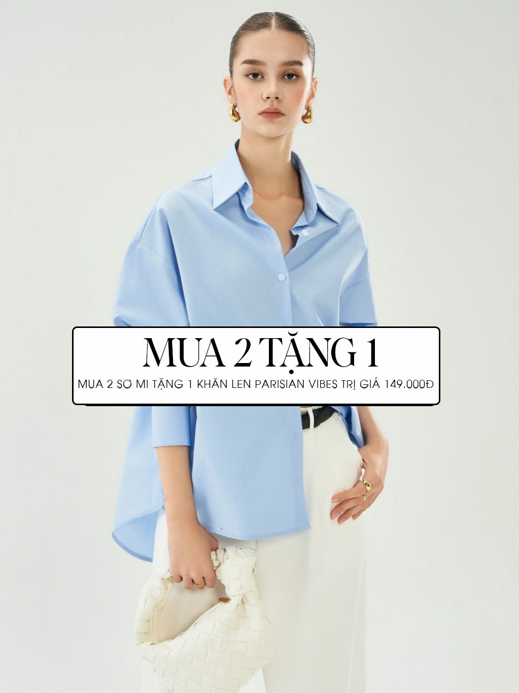 Áo Sơ Mi Nữ Lana Oversize Phong Cách Quý Cô Parisian Chất Mượt Không Nhăn Công Sở Đi Làm Đi Chơi | 4125 | Lana Official