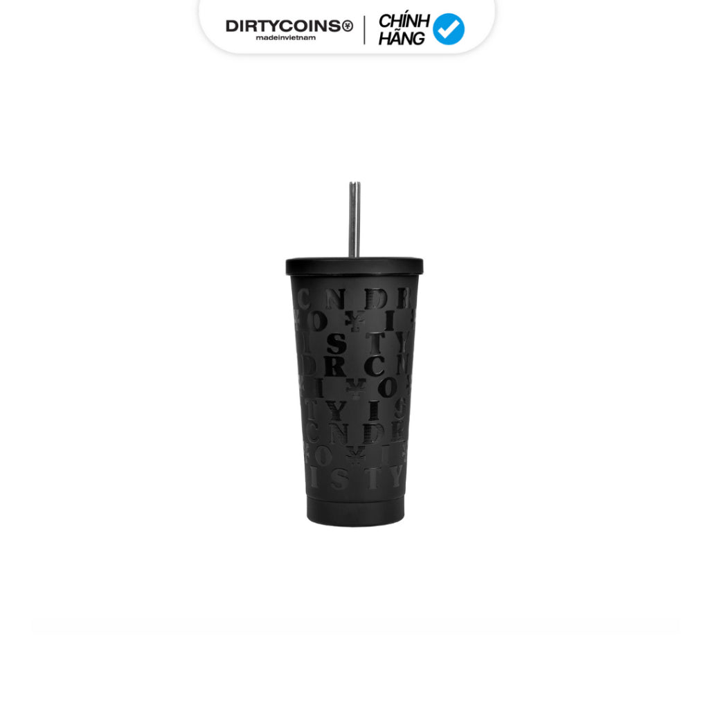 DirtyCoins Signature Y Black Steel Cup Thermos