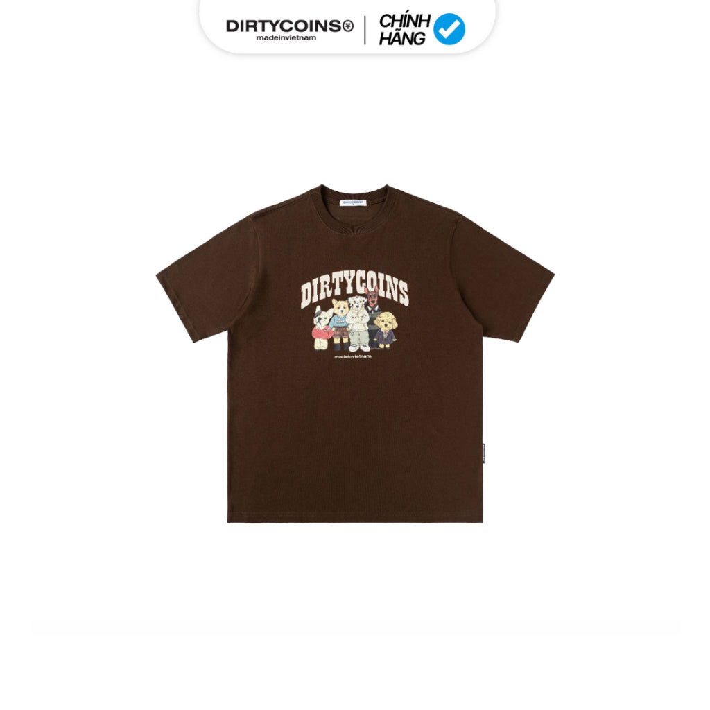 DirtyCoins Puppies Regular T-shirt - Brown