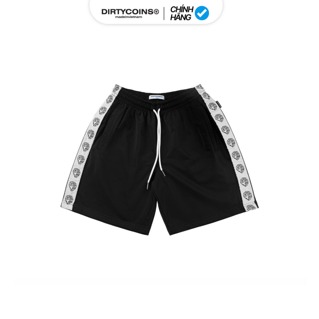 Track Shorts Relaxed Taped Logo - Black