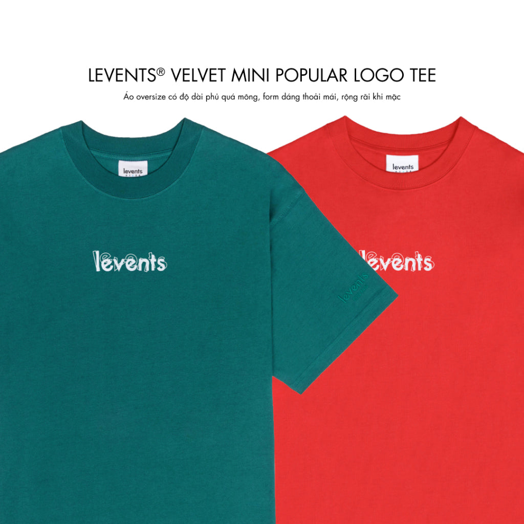 Áo Thun Levents Velvet Mini Popular Logo Tee