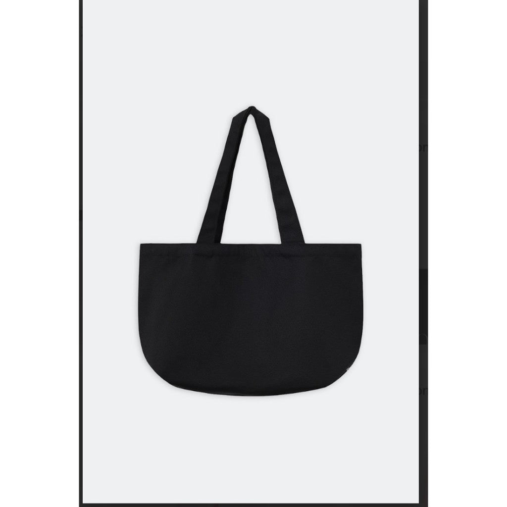 Canvas Tote Bag (black) MONO TALK embroidered letters Canvas Tote Bag MACC24S-P10001TK