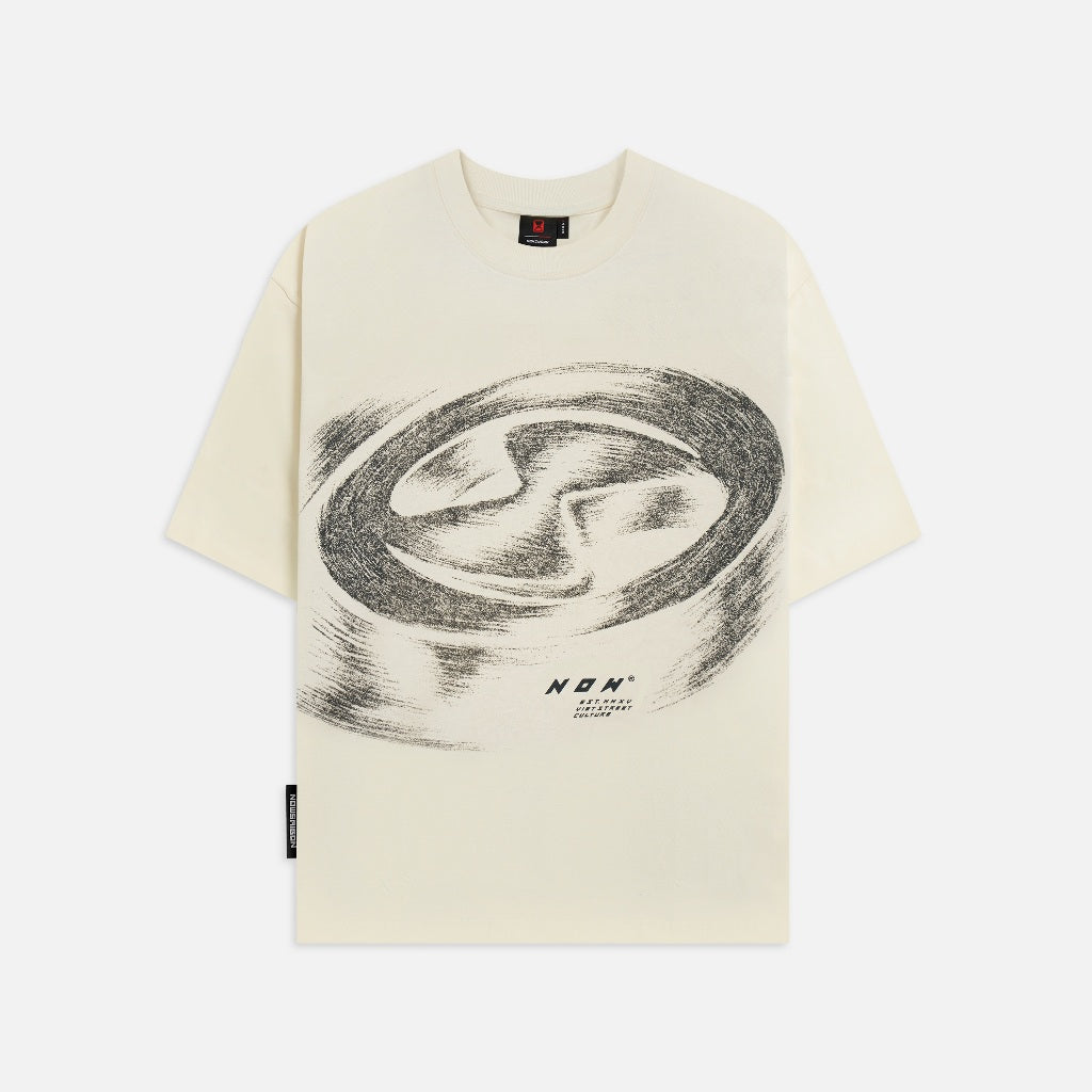 NEEDS OF WISDOM Chalk Logo Tee - Cream - Genuine Local Brand
