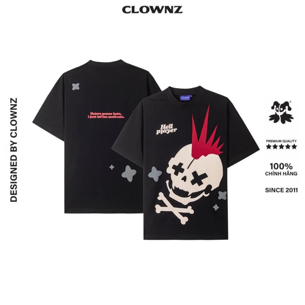 [TẶNG TÚI TOTE] Áo phông ClownZ Hell-Player Patches T-shirt cotton cao cấp áo thun nam nữ unisex