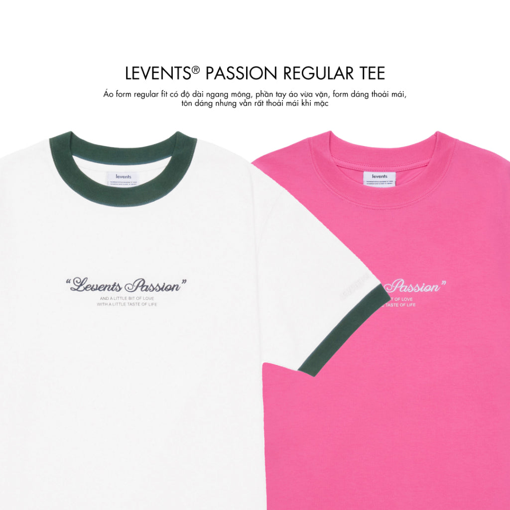 Regular Levents Passion Tee 100% Cotton Unisex T-shirt 