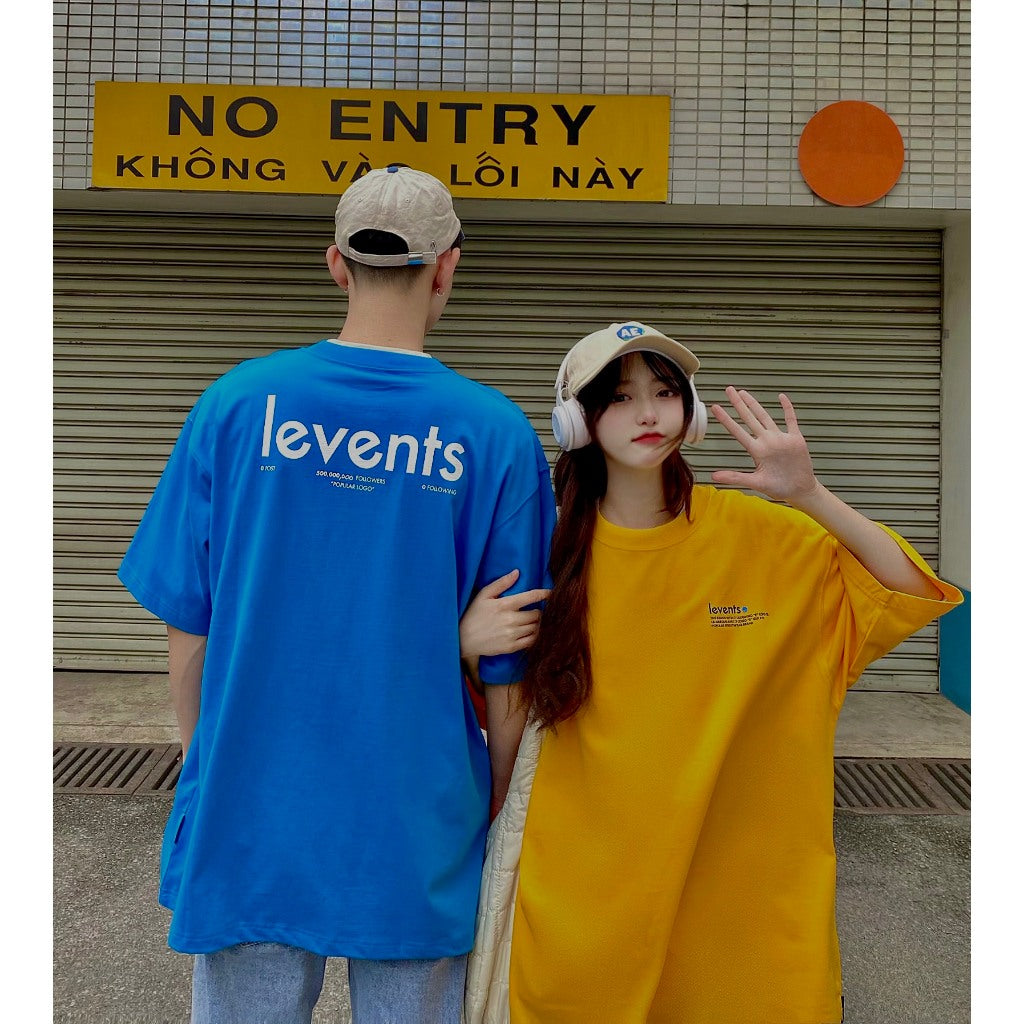 Levents T-shirt Popular Logo 2.0 Tee 100% Cotton Unisex Oversized T-shirt 