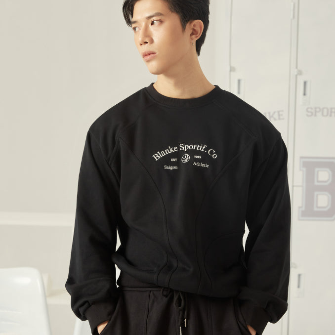 BLANKESPACE Áo Athsport Sweater Unisex Nam Nữ Vải Da Cá Thấm Hút Tốt