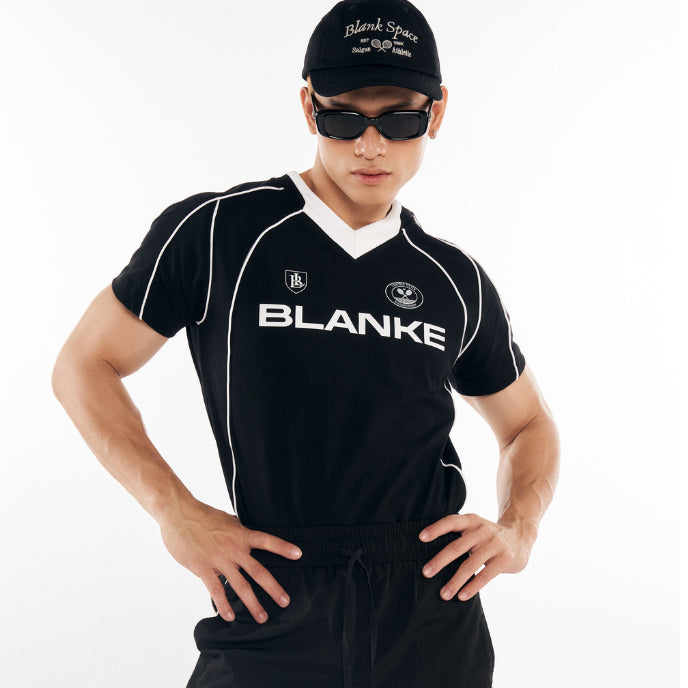 BLANKESPACE SOCCER TEE Sports Shirt Cotton Fabric Good Absorbency Men Women Unisex