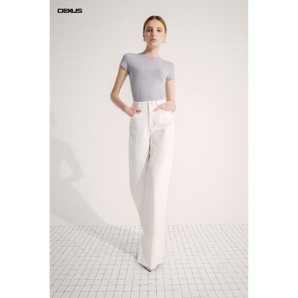 Women's Basic White Jeans From Dep Hack TITAN TROUSER _DXQ160006