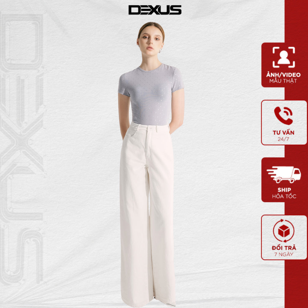 Women's Basic White Jeans From Dep Hack TITAN TROUSER _DXQ160006