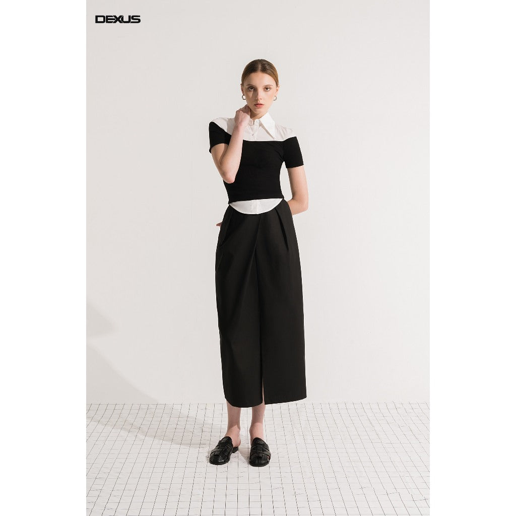 Basic Long Black Pencil Skirt NAOMI SKIRT_DXCV70356