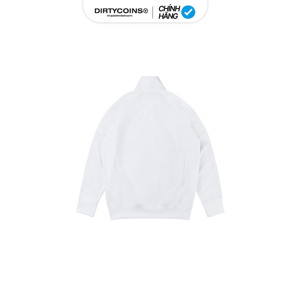 Áo Khoác DirtyCoins Logo Striped Track Jacket - White