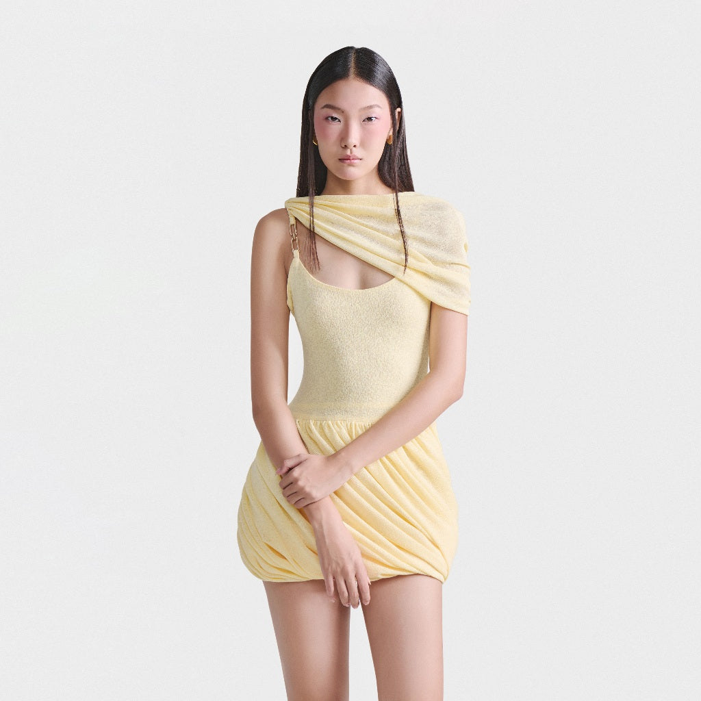 DEAR JOSÉ - Yellow two-strap mini dress - Hera