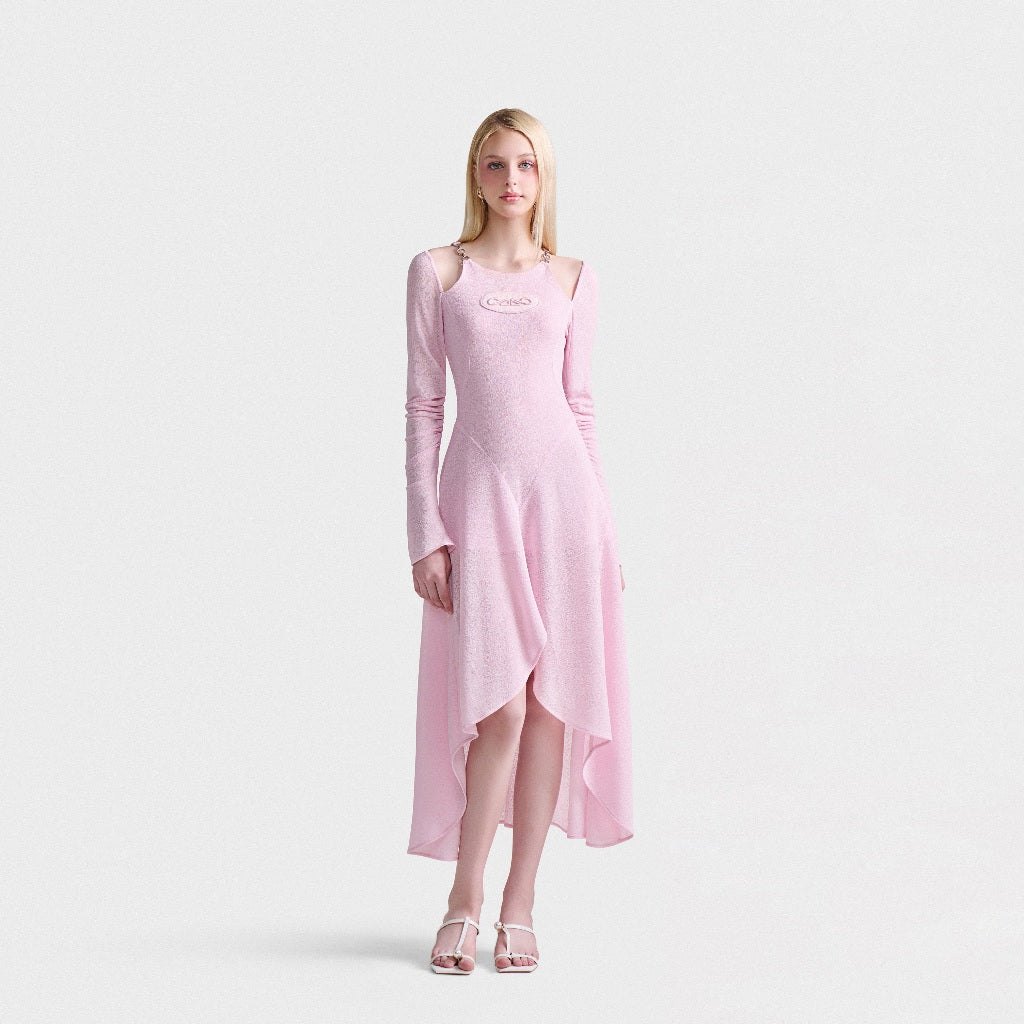 DEAR JOSÉ - Long sleeve Hi-low dress - Tulipe