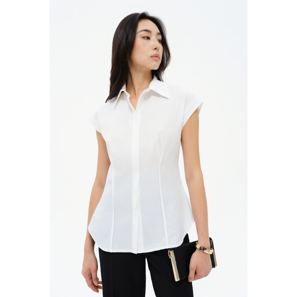 MONO TALK poplin high collar dress shirt MOF24S-T10010TK