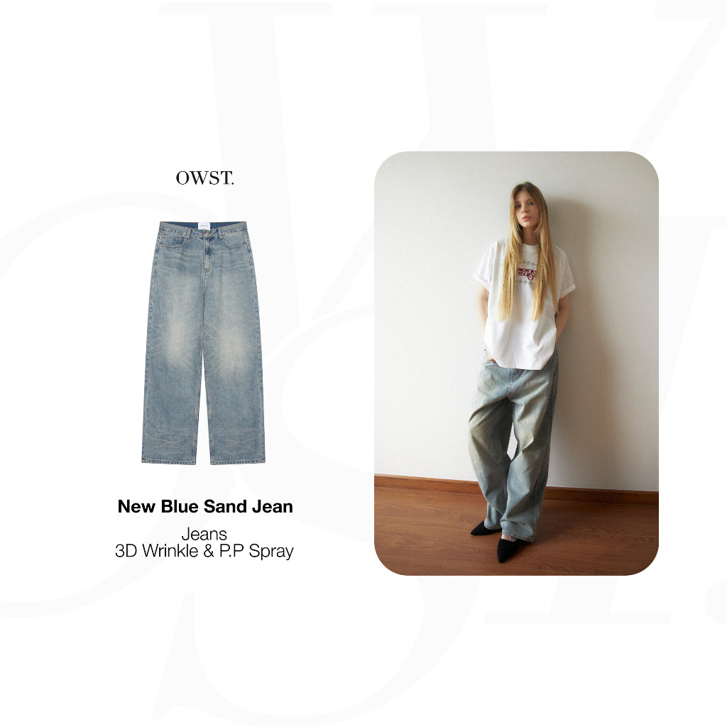 Quần Jeans Oh Wonder Studio Le Voyage Blue Sand