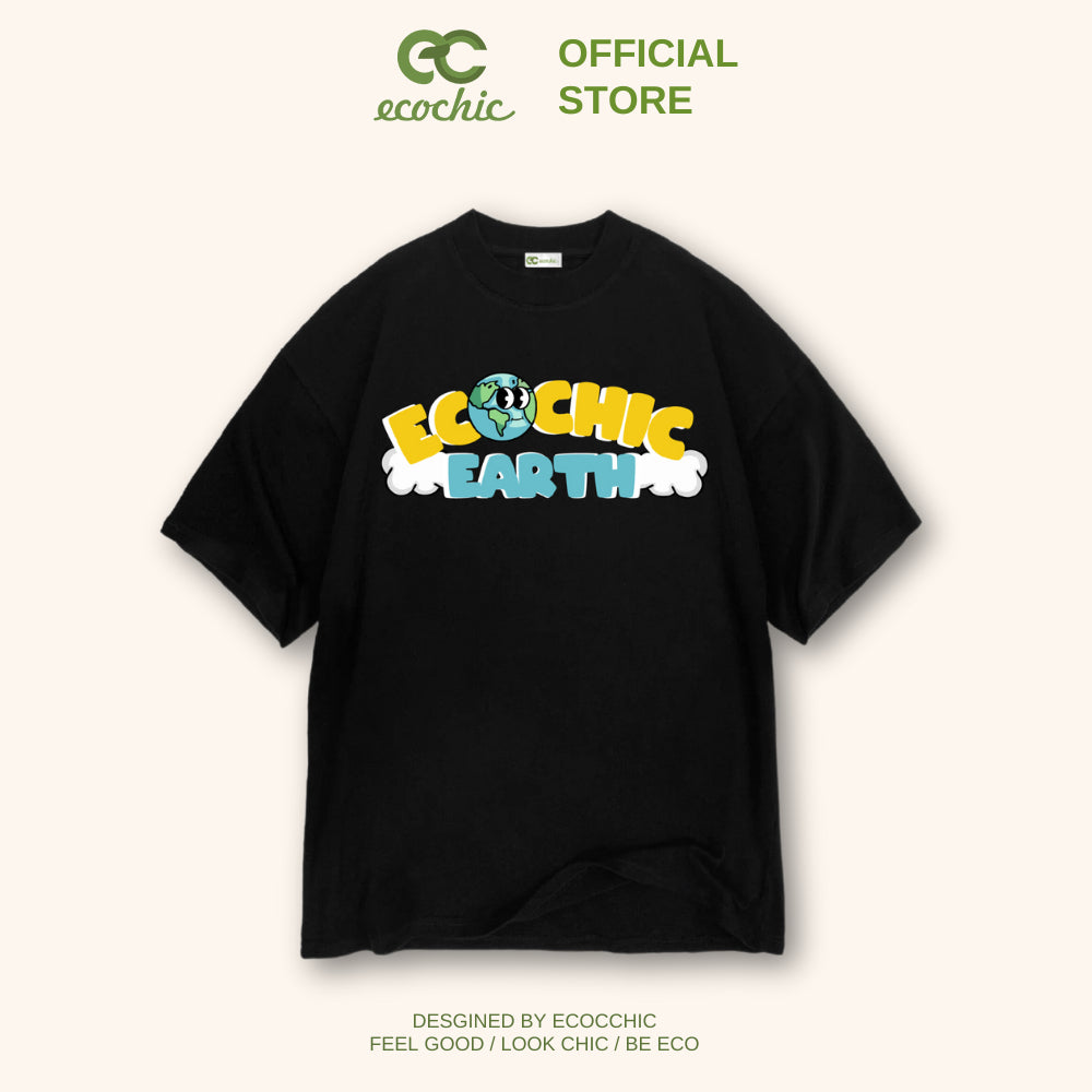 ECOCHIC FOR EARTH Local Brand Authentic Unisex Oversize Premium Cotton 100% T-Shirt B055