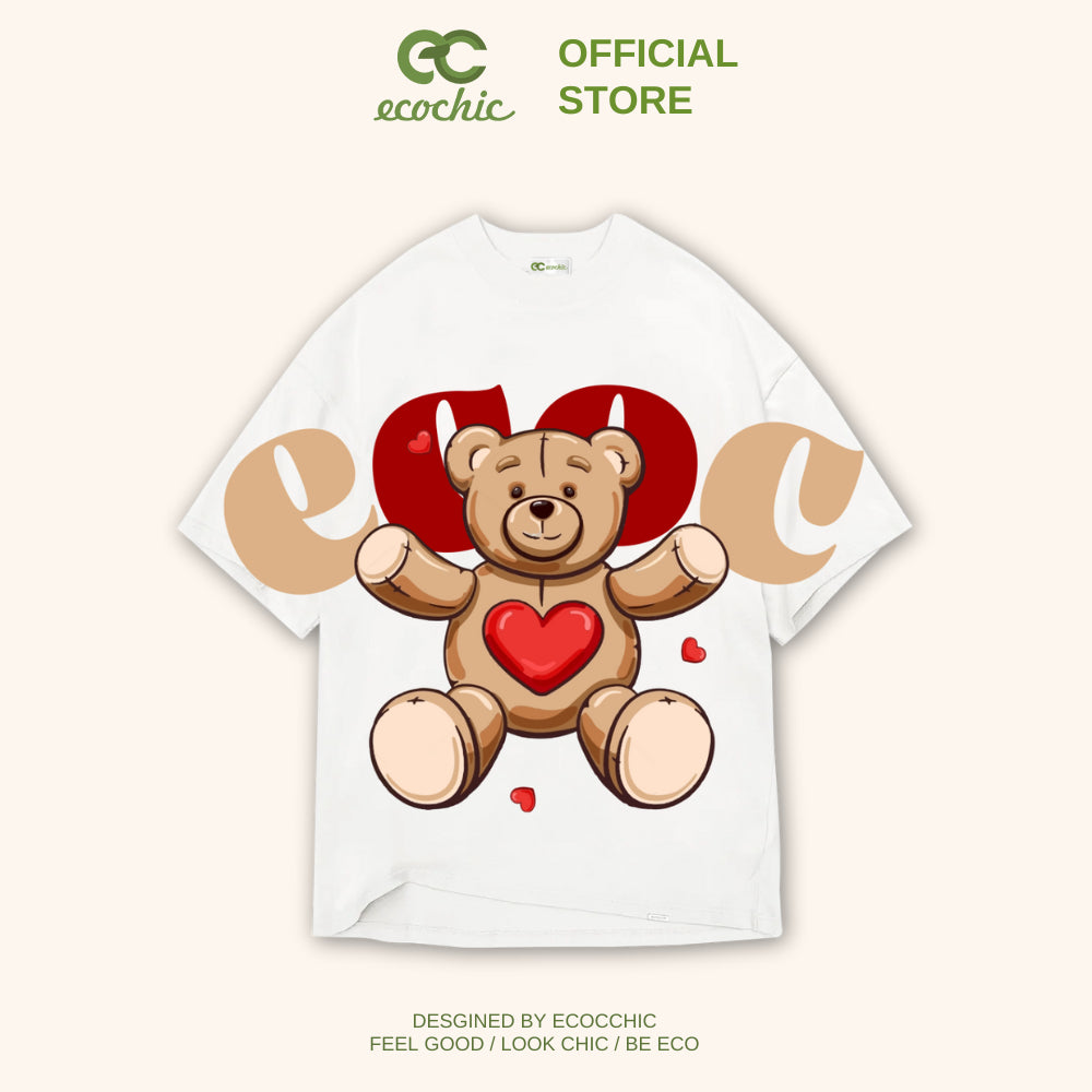 ECOCHIC LOVE SYMBOL Local Brand Authentic Unisex T-Shirt Oversize Premium Cotton 100% B056