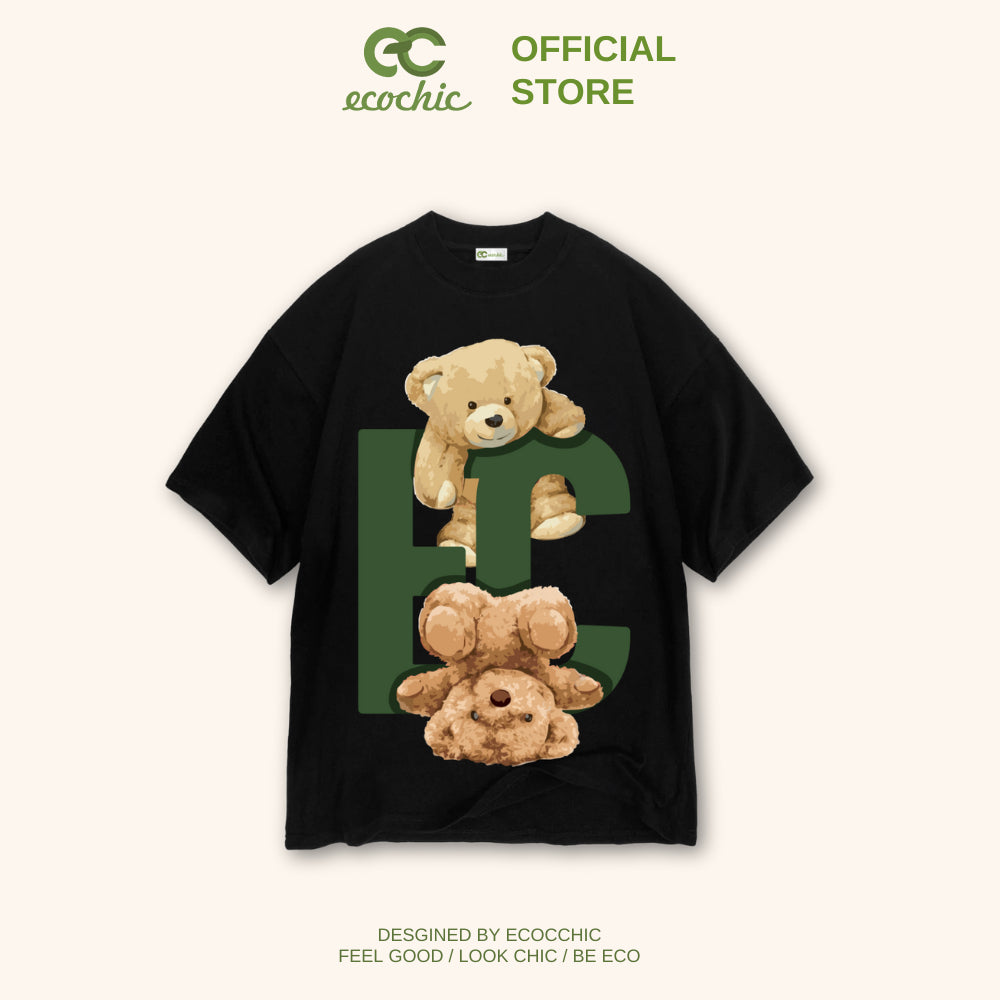 Áo Phông ECOCHIC "LET'S PLAY" TSHIRT Local Brand Chính Hãng Unisex Form Rộng Oversize Premium Cotton 100% B057